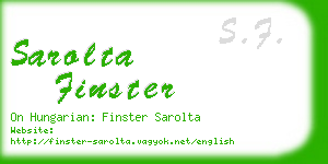 sarolta finster business card